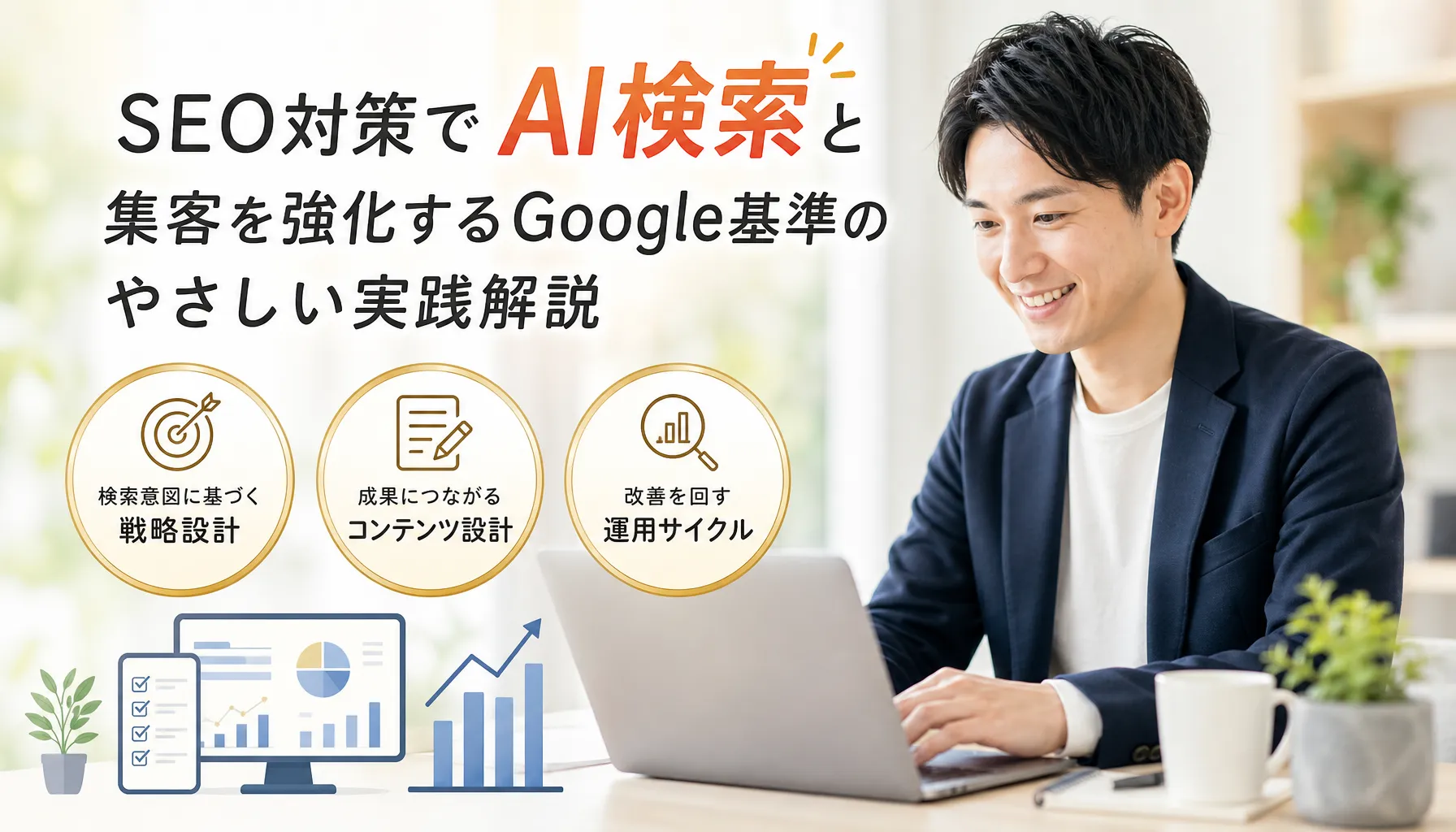 SEO対策でAI検索と集客を強化するGoogle基準のやさしい実践解説